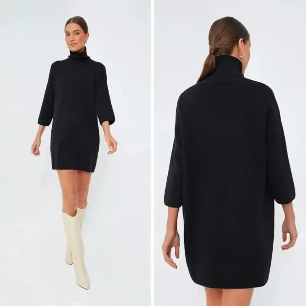 Pomander Place Tuckernuck Noir Vivianne Turtleneck Shimmer Women's Dress XS